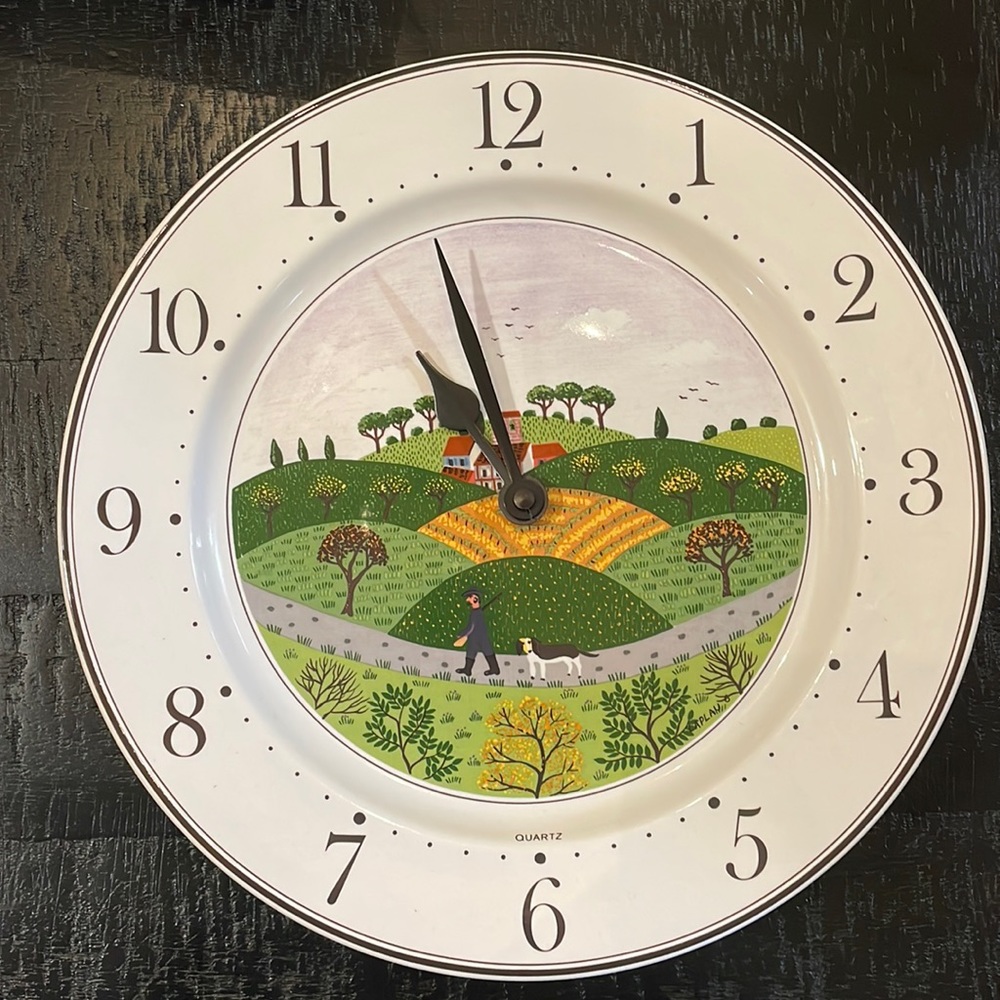 Villeroy & Boch clock plate